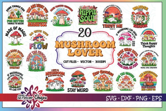 Review: Mushroom Lover SVG Bundle for Embroidery