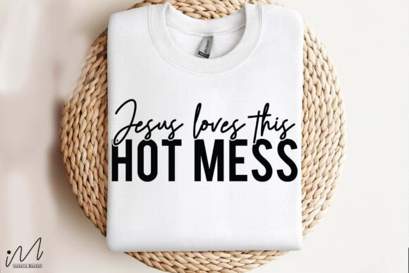 Reviewing Jesus Loves This Hot Mess SVG for Stitchers