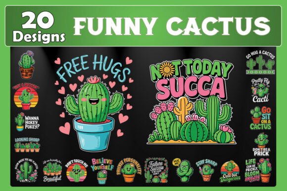 Reviewing the Funny Cactus SVG Bundle for Embroidery